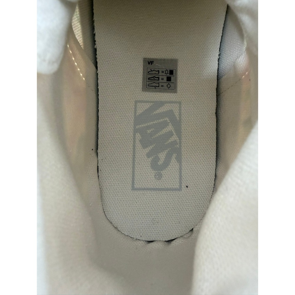 Vans Sk8-Hi Tapered Floral Bouquet High Top Sneakers Cream Ivory Suede Women 9.5 - Picture 4 of 12